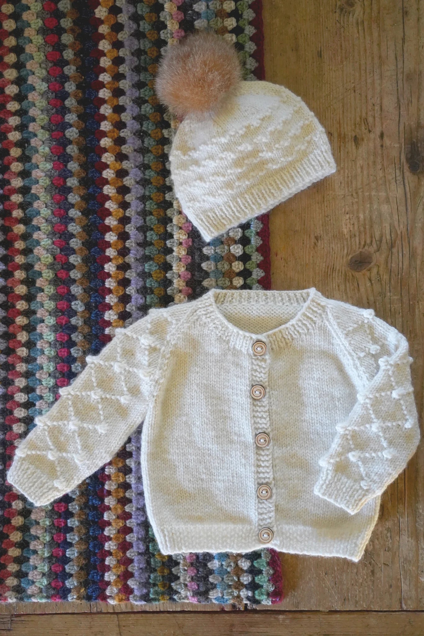 Baby Cakes - BC109 - Scottie Cardi and Hat Pattern