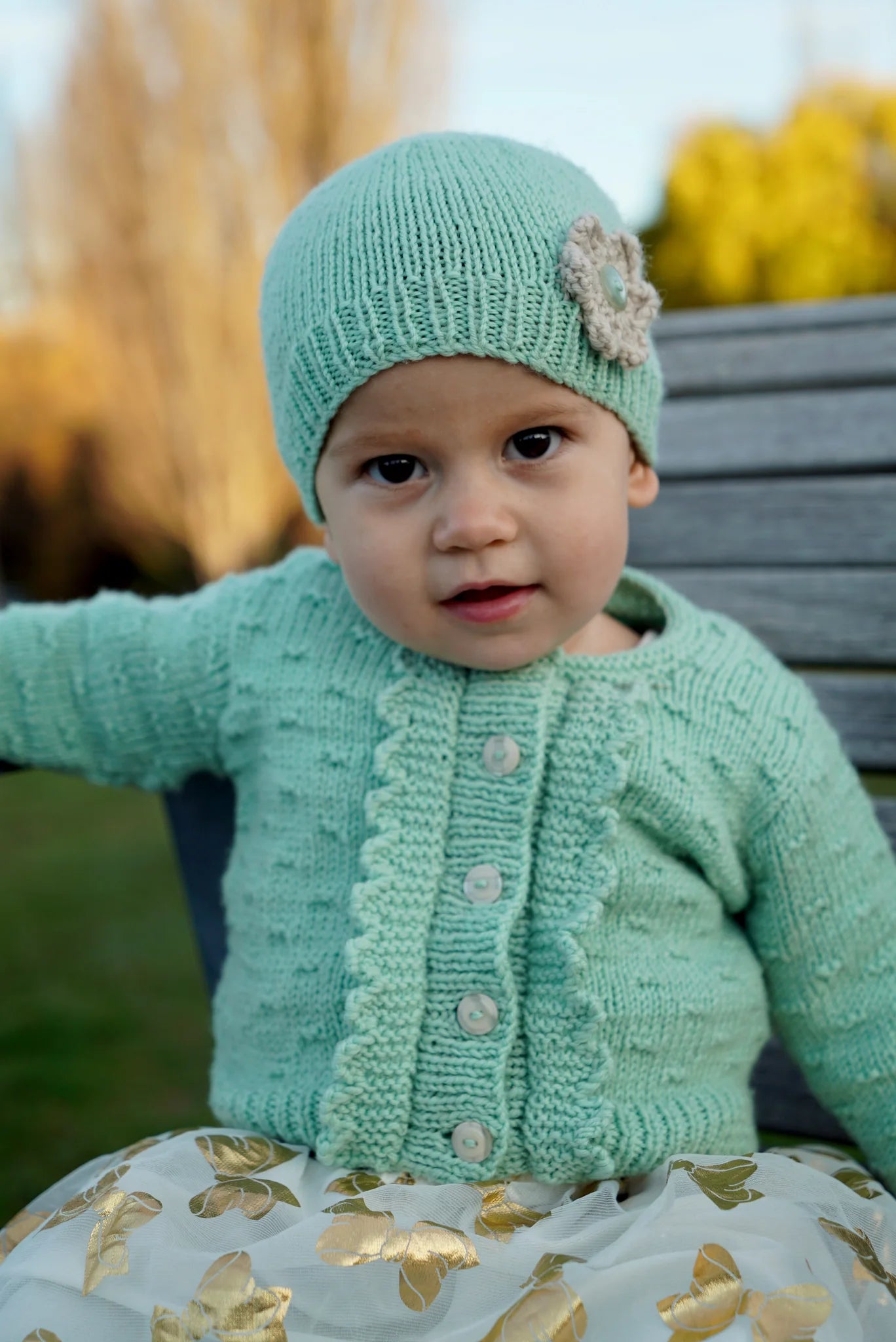 Lisa F Baby Cakes - BC83 - Imogen Cardi and Hat