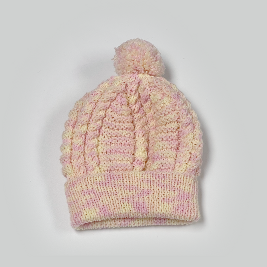 Cabled Baby Beanies