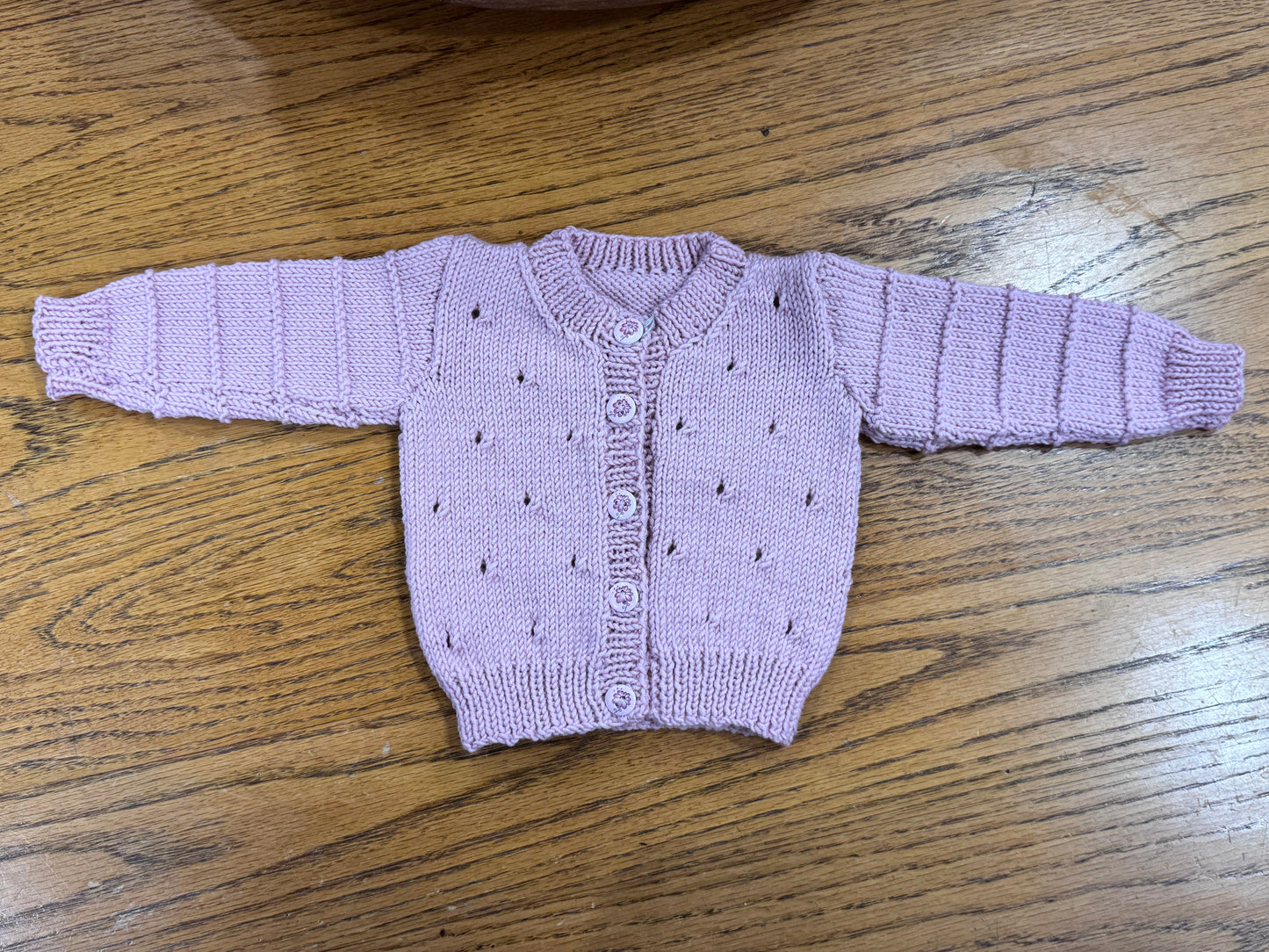 Touch Yarns - 123 - September Eyelet Cardigan Pattern