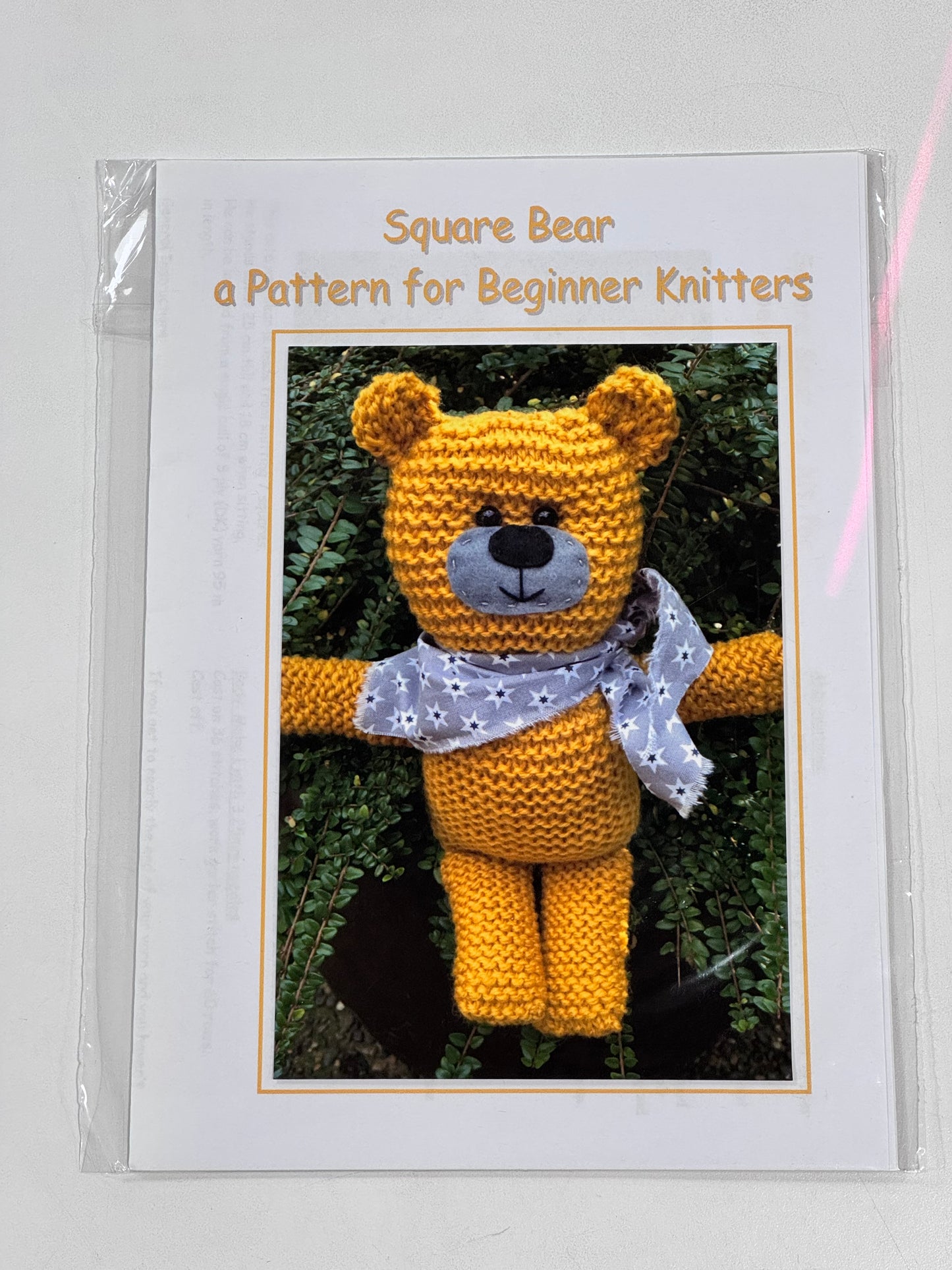 Square Bear - Knitting Pattern for Beginners