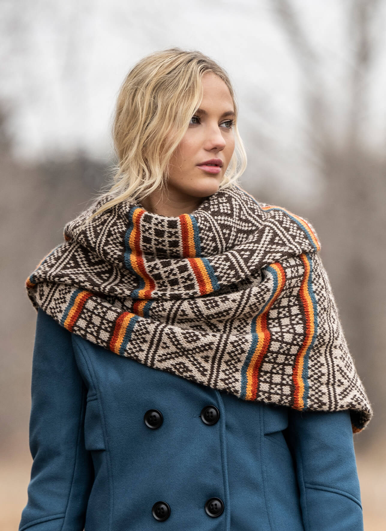 Blue Sky Pattern: Edmonton Wrap