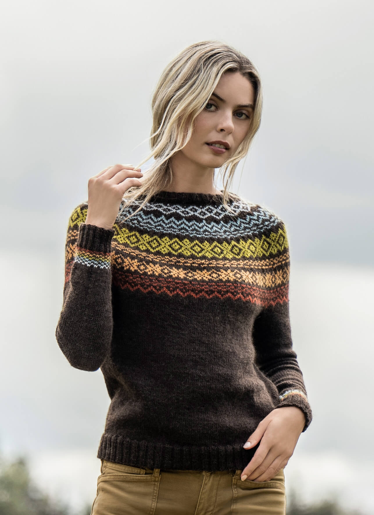 Blue Sky Pattern: Terrace Gardens Sweater