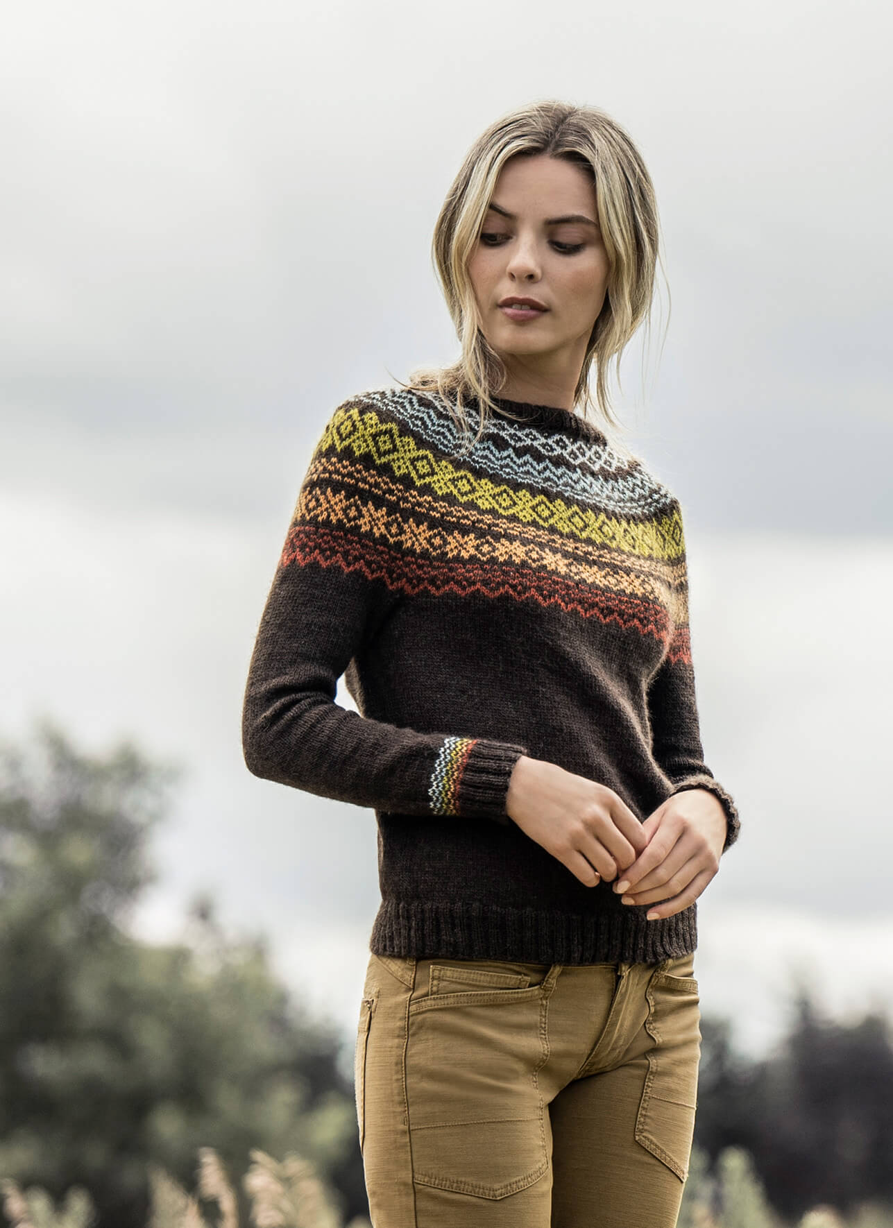 Blue Sky Pattern: Terrace Gardens Sweater
