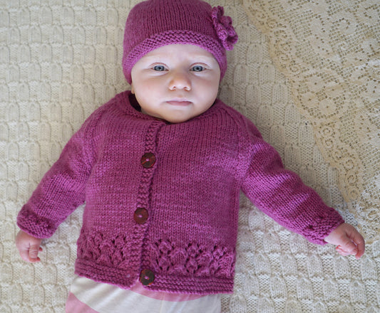 Baby Cakes - BC66 - Harriet Cardi and Hat Pattern