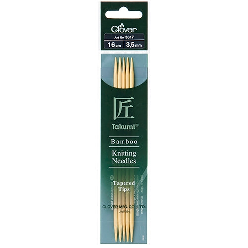 Clover Bamboo Double Pointed Needles (DPN) - 16cm