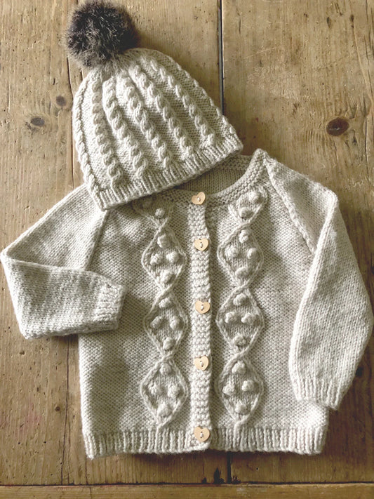 Baby Cakes - BC98 - Riley Cardi and Beanie Pattern