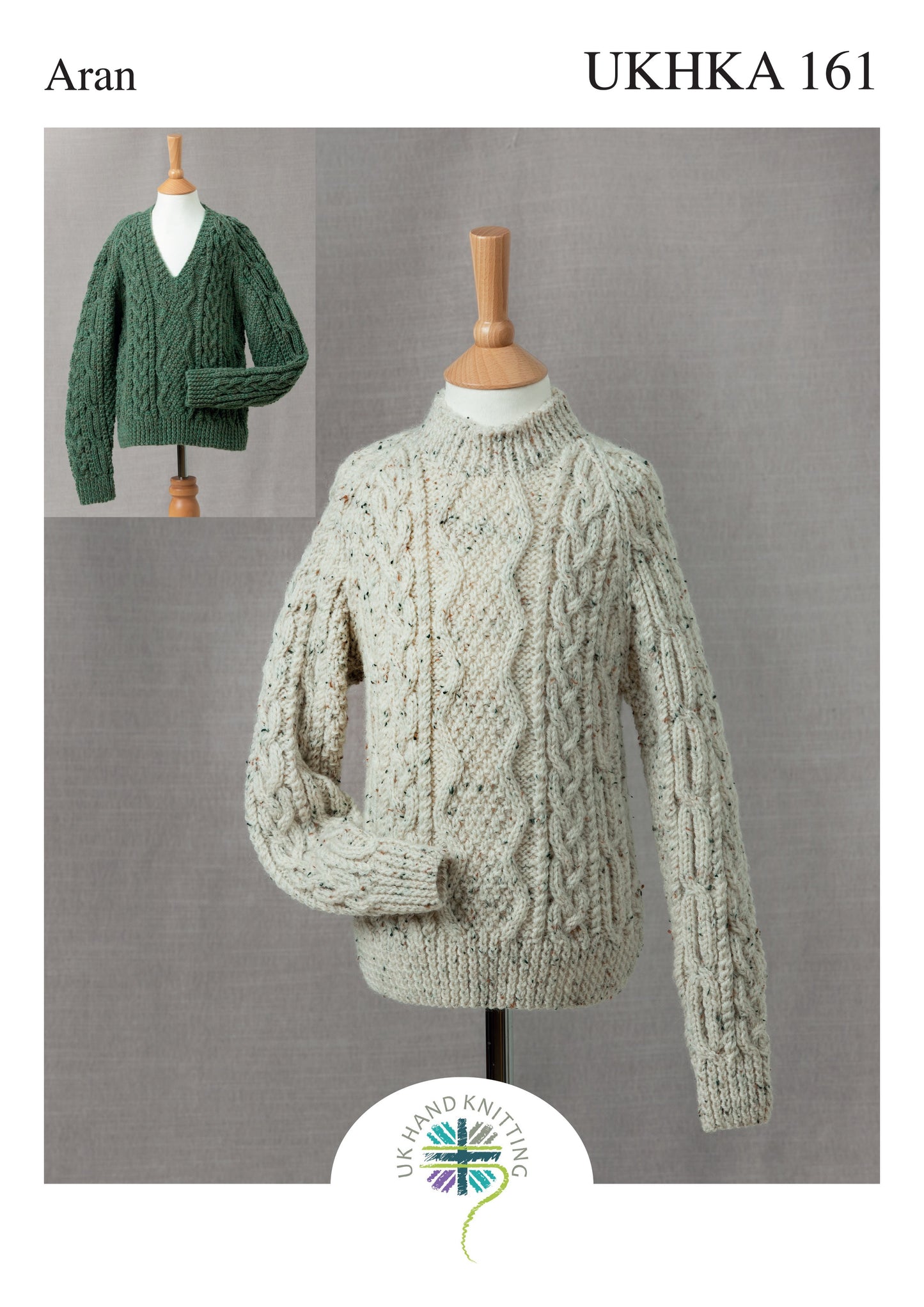 Boys Country Sweater in Aran - UKHKA 161 Pattern