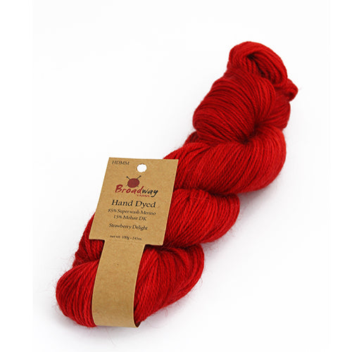 Broadway Yarns Hand Dyed 100% Superwash Merino Mohair