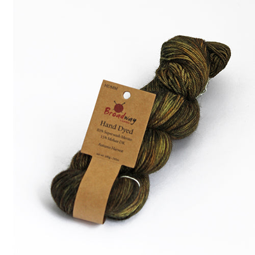 Broadway Yarns Hand Dyed 100% Superwash Merino Mohair