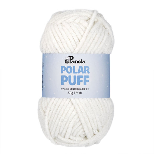 Panda Polar Puff - Chunky Chenille