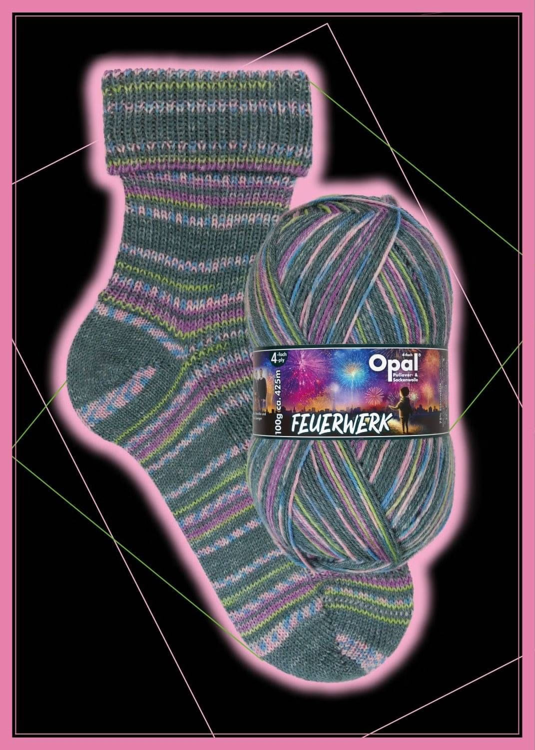 Opal "Feuerwerk" - Fireworks Sock Yarn
