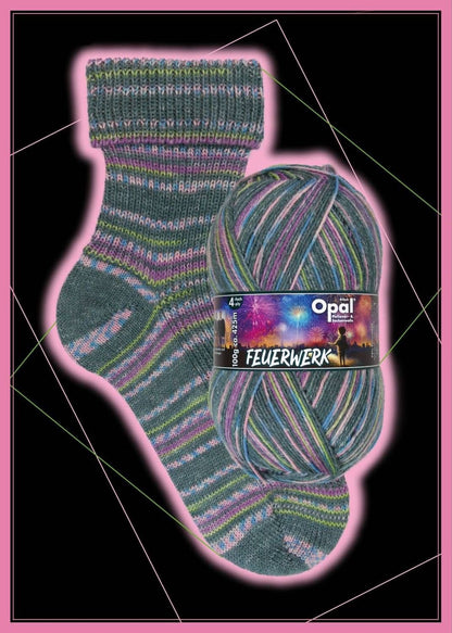 Opal "Feuerwerk" - Fireworks Sock Yarn