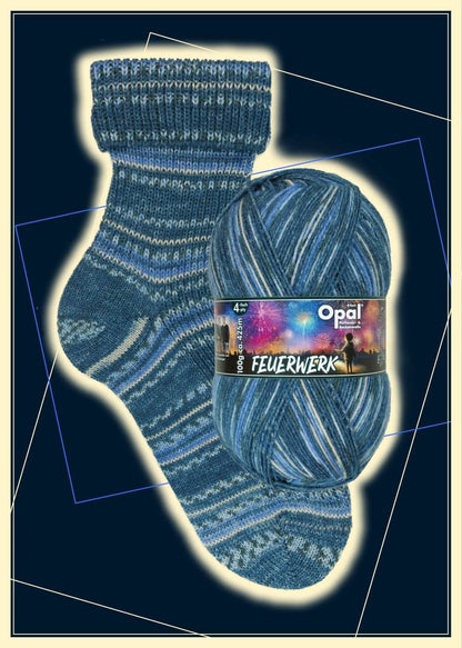 Opal "Feuerwerk" - Fireworks Sock Yarn