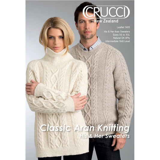 Crucci  - 1405 - His and Hers Sweaters Pattern