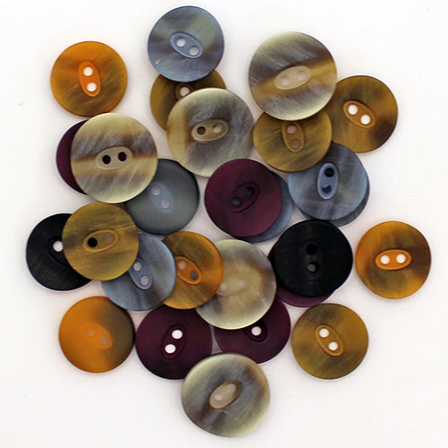 Abbey Buttons - Matte - Light Concave 2-hole