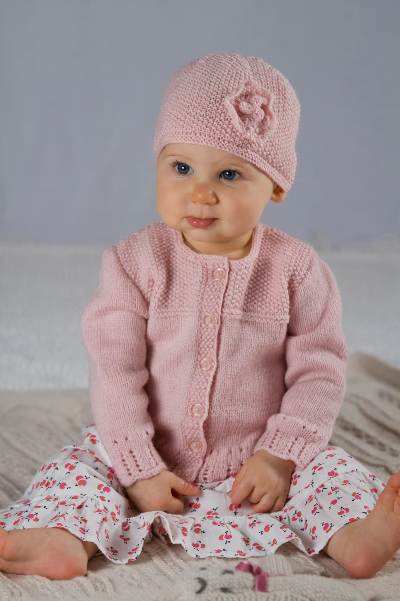 Lisa F Baby Cakes Abigail Cardi and Hat