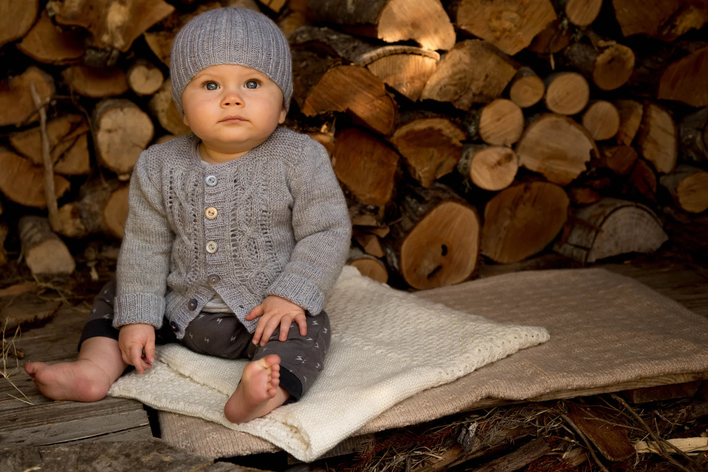 Baby Cakes - BC55 - Jasper Cardi and Beanie Pattern