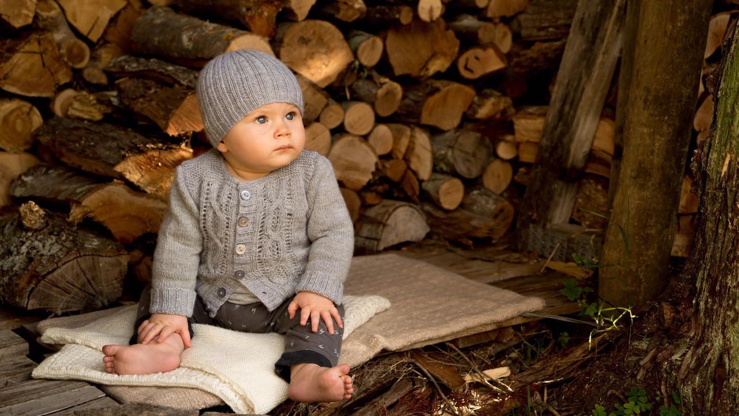 Baby Cakes - BC55 - Jasper Cardi and Beanie Pattern