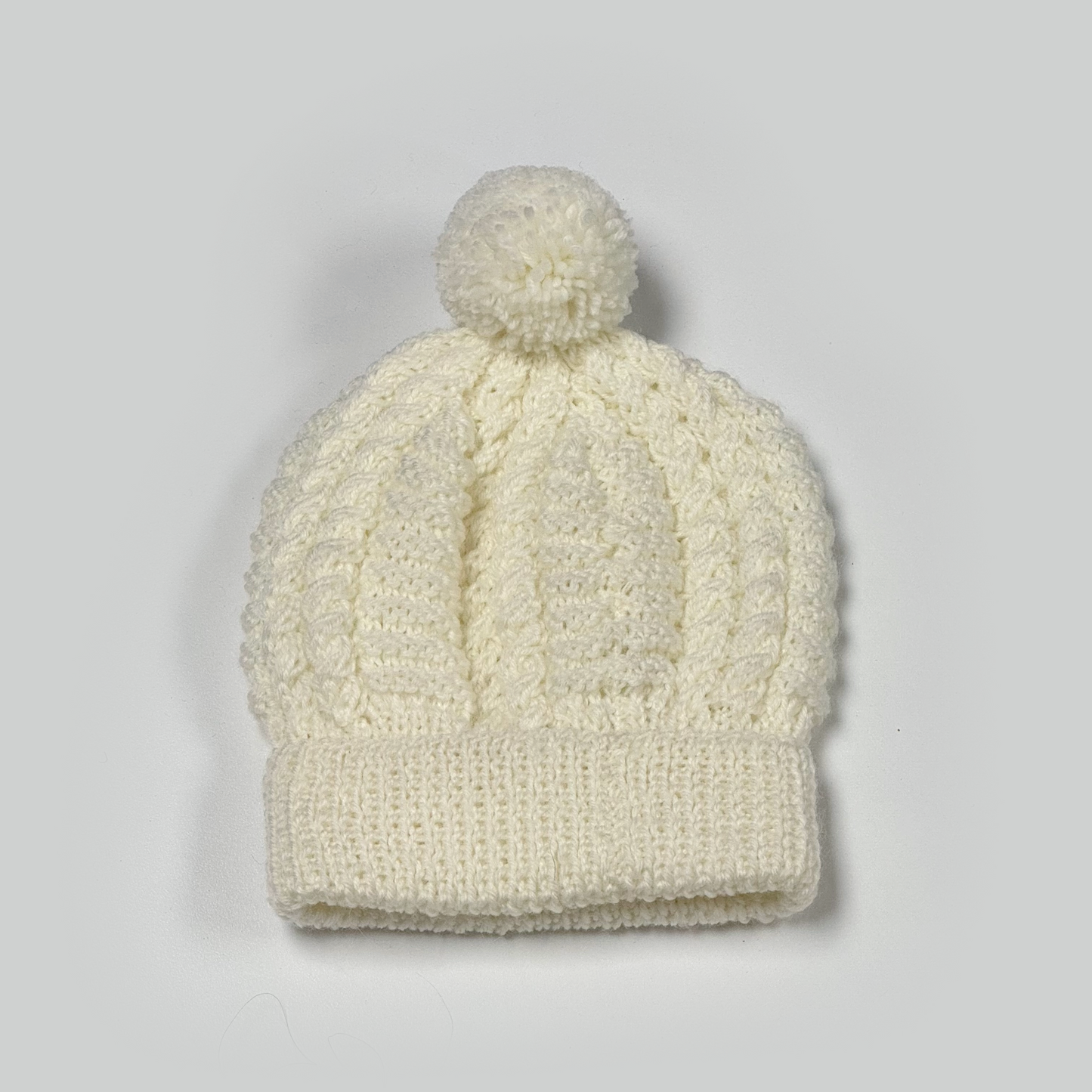 Cabled Baby Beanies