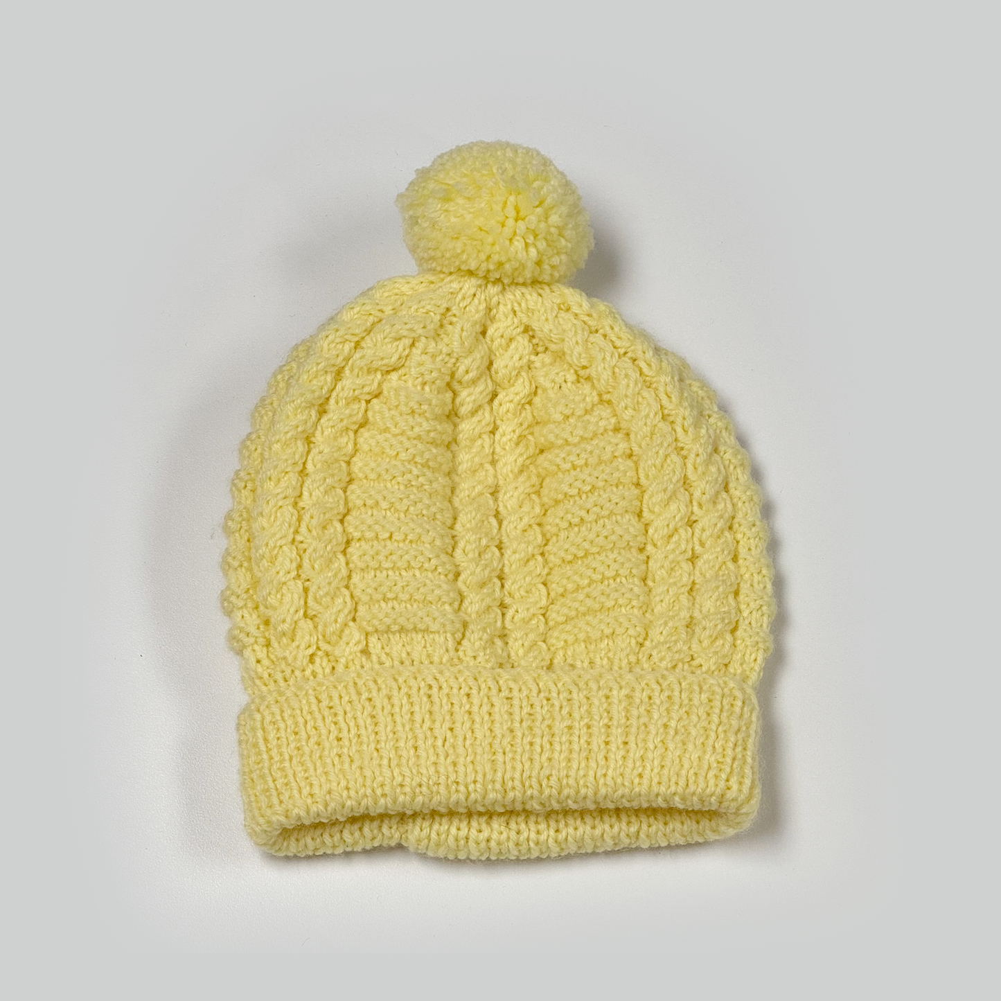 Cabled Baby Beanies