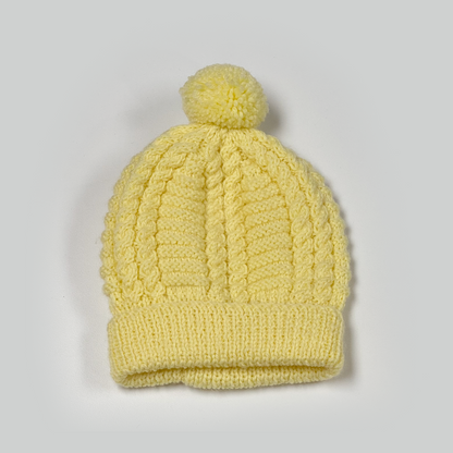 Cabled Baby Beanies