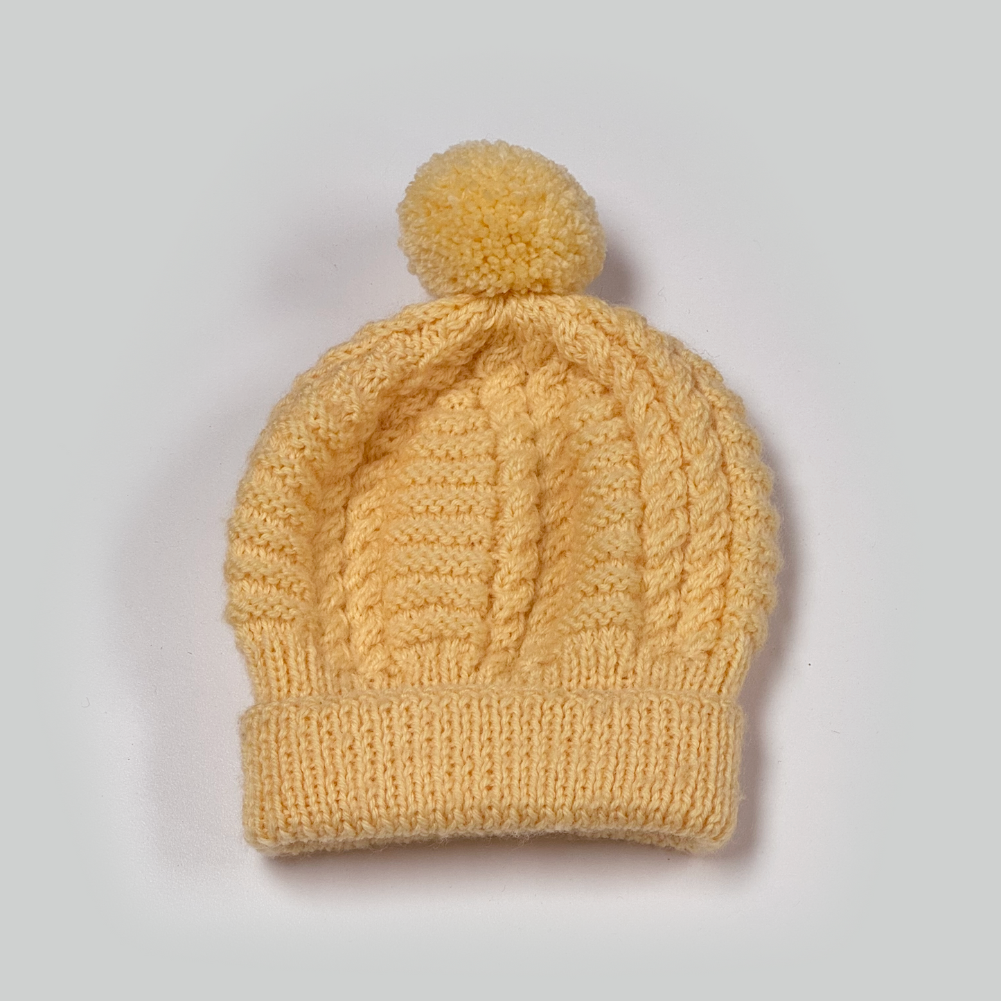 Cabled Baby Beanies