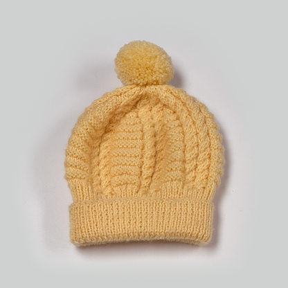 Cabled Baby Beanies