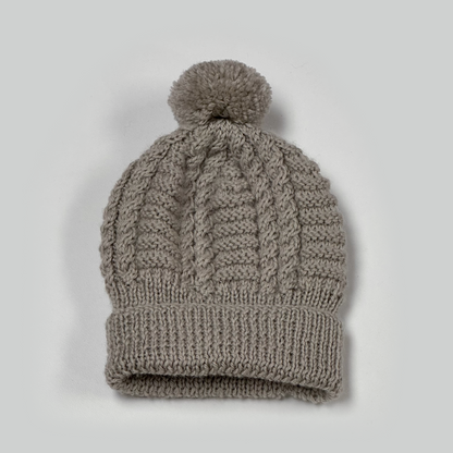 Cabled Baby Beanies