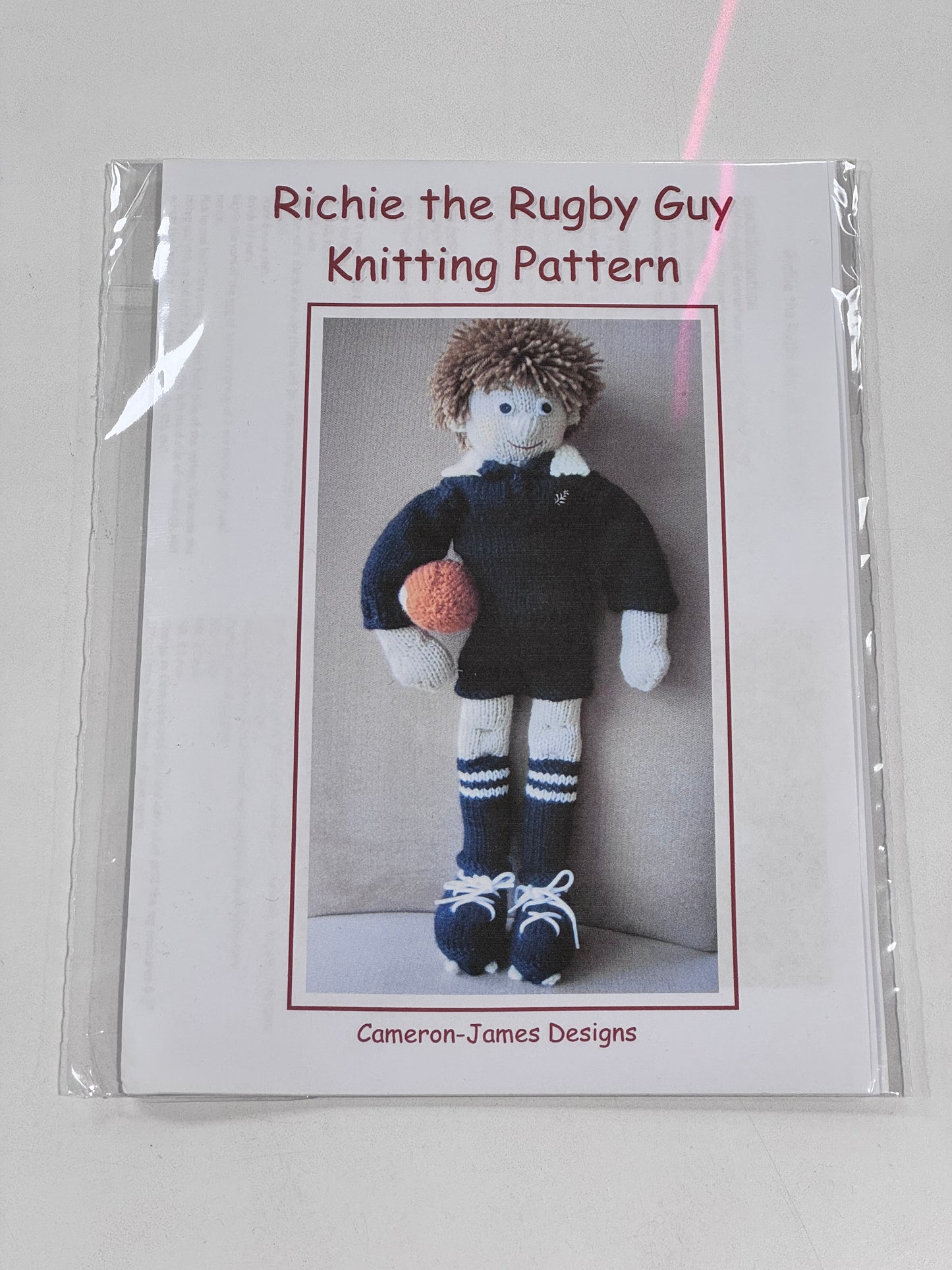 Richie the Rugby Guy - Knitting Pattern