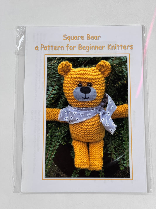 Square Bear - Knitting Pattern for Beginners
