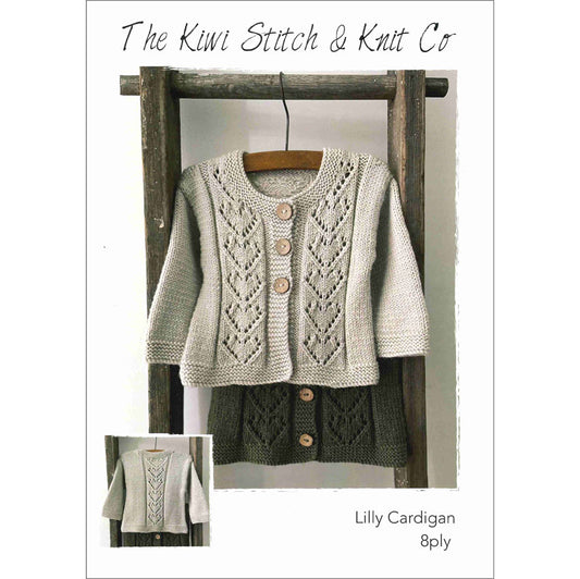 Pattern Lilly Cardigan 8 ply