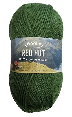 Woolly Red Hut 8ply Wool