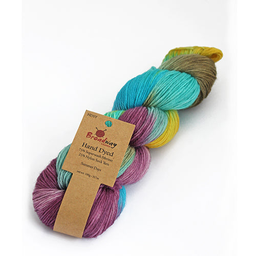 Broadway Yarns - Hand Dyed Sock Yarn 4 Ply