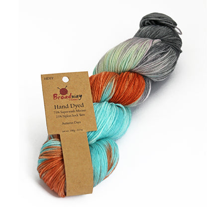 Broadway Yarns - Hand Dyed Sock Yarn 4 Ply