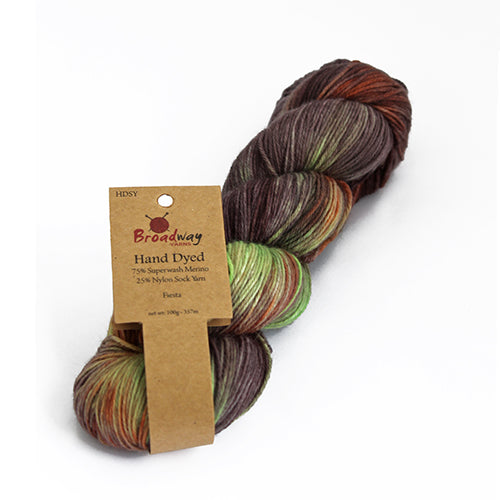 Broadway Yarns - Hand Dyed Sock Yarn 4 Ply
