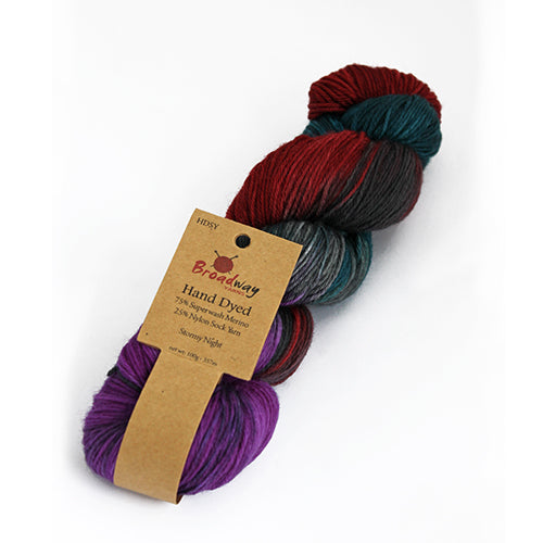 Broadway Yarns - Hand Dyed Sock Yarn 4 Ply