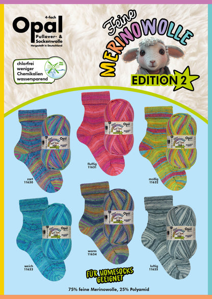 Opal "Feine Merinowolle" Edition 2 - Fine Merino Sock Yarn