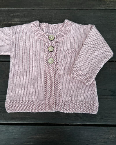 Pattern for Molly Cardigan 8 Ply Babies