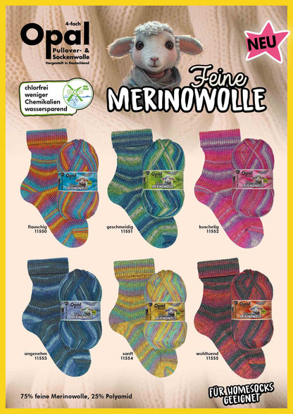 Opal "Feine Merinowolle" - Fine Merino Sock Yarn