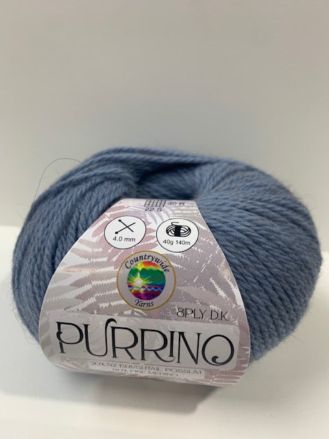 Purrino 8 Ply - 20% Possum 80% Merino