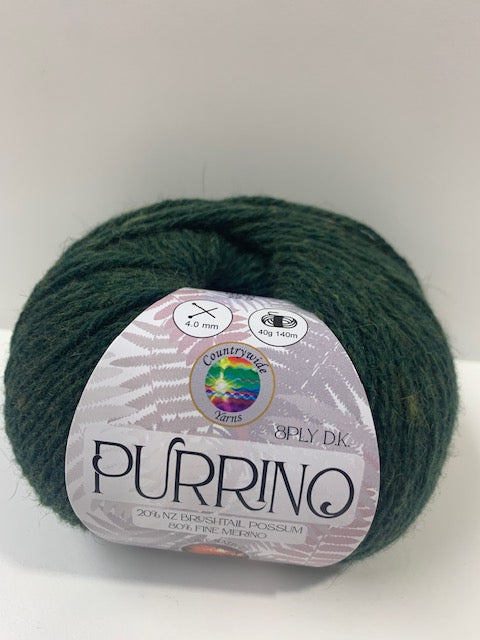 Purrino 8 Ply - 20% Possum 80% Merino