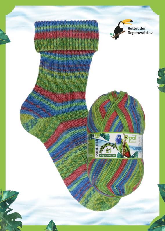EOL - Opal Regenwald - 4 Ply Sock Yarn