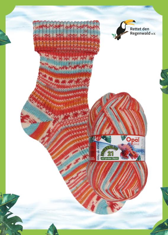EOL - Opal Regenwald - 4 Ply Sock Yarn