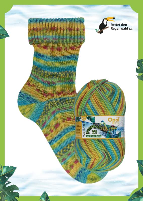 EOL - Opal Regenwald - 4 Ply Sock Yarn