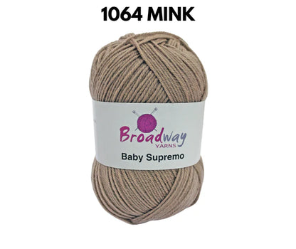 Broadway Yarns: Baby Supremo - 100% Merino - 4 Ply