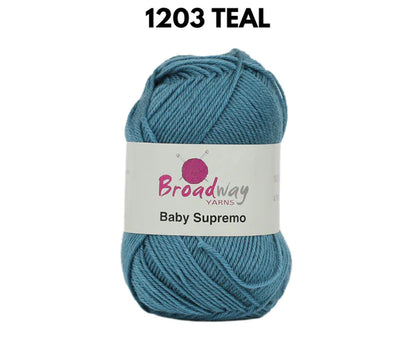 Broadway Yarns: Baby Supremo - 100% Merino - 4 Ply